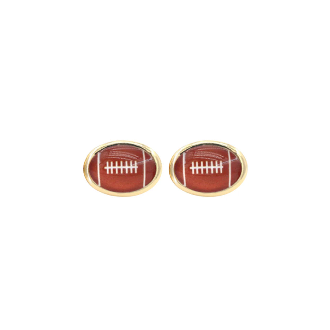 Football Stud Earrings