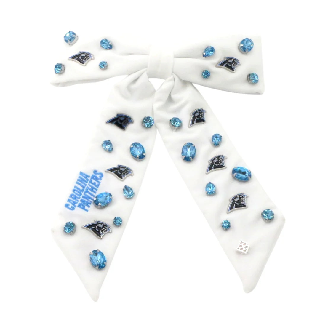 Carolina Panthers White Bow