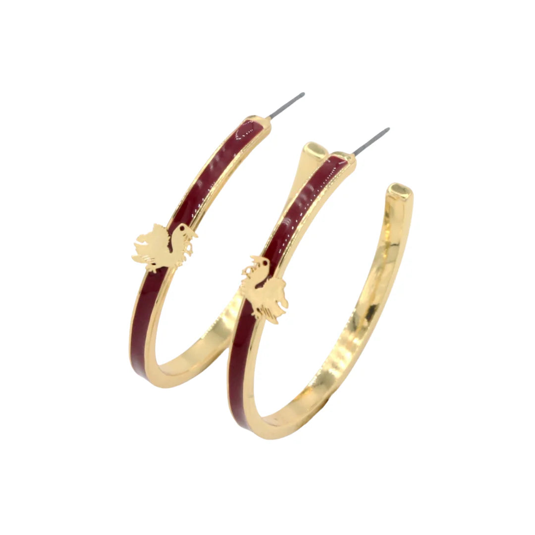 South Carolina Hoop Earrings