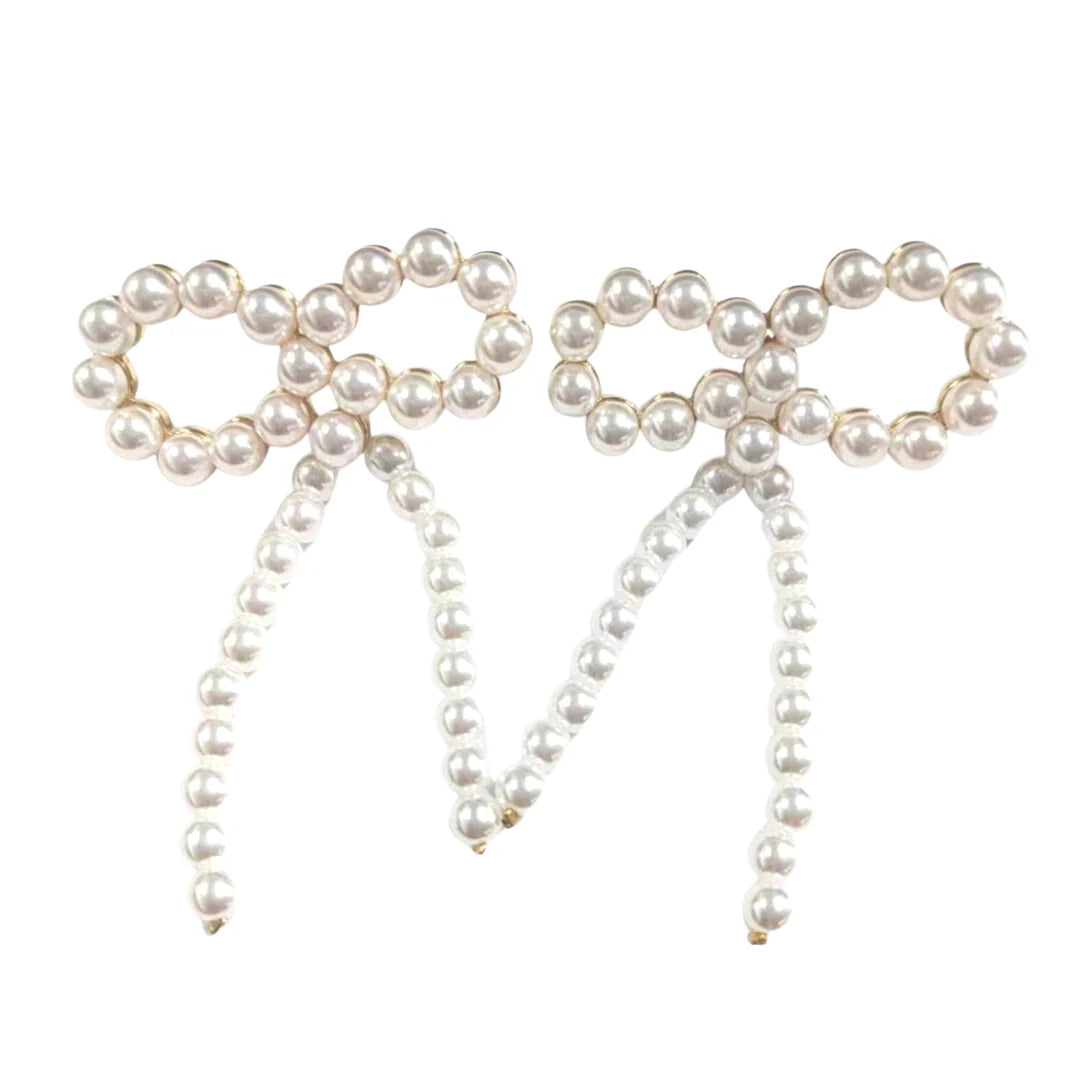 Bows Of Pearl Earrings