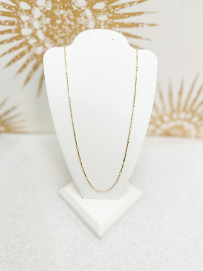Classic Barred Chain Necklace