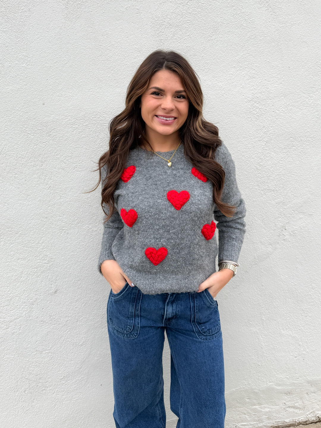 Happy Hearts Club Sweater