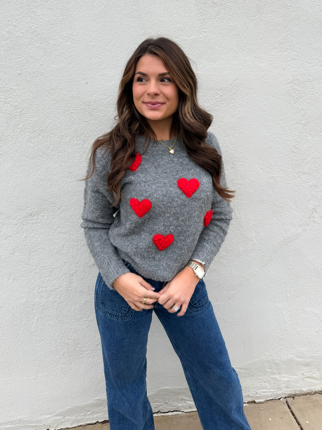 Happy Hearts Club Sweater