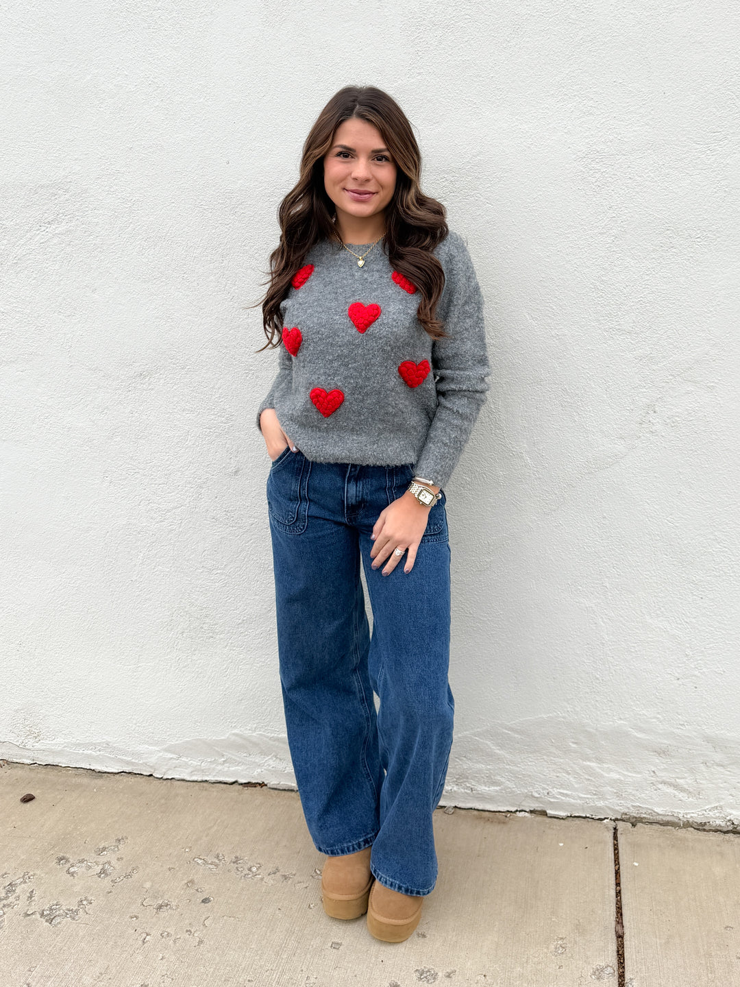 Happy Hearts Club Sweater