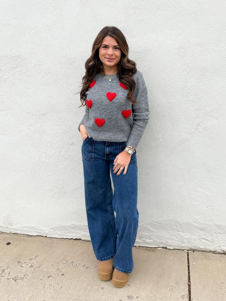 Happy Hearts Club Sweater