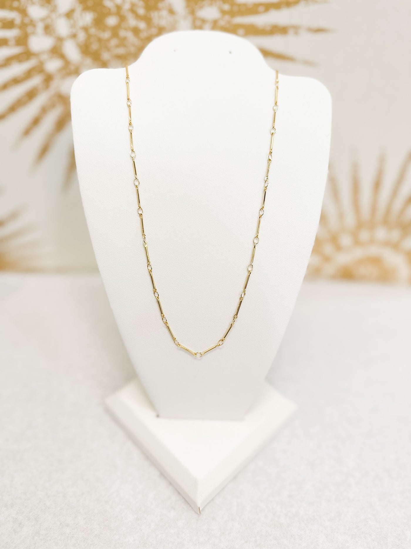 Classic Barred Chain Necklace