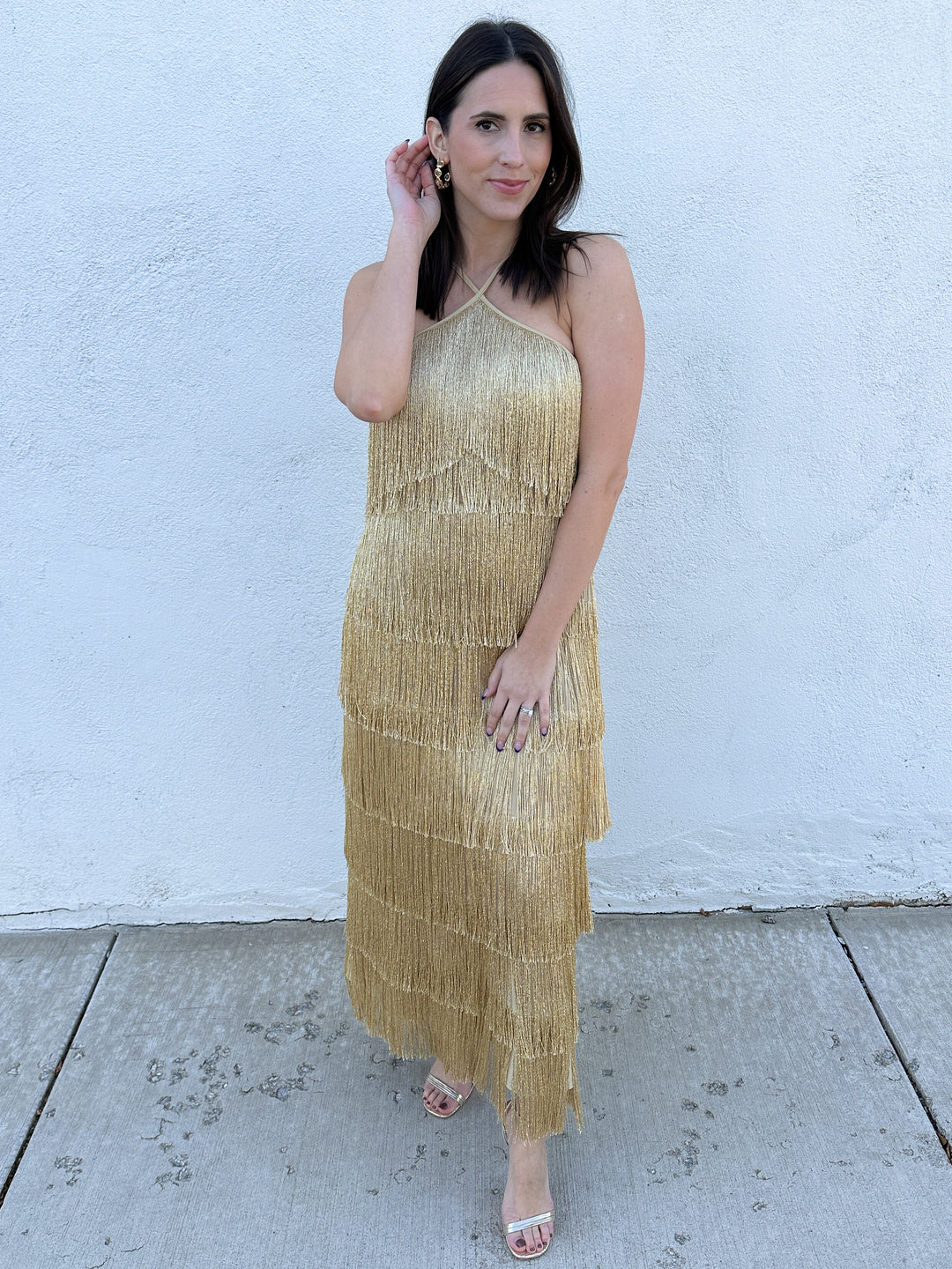 The Golden Gatsby Dress