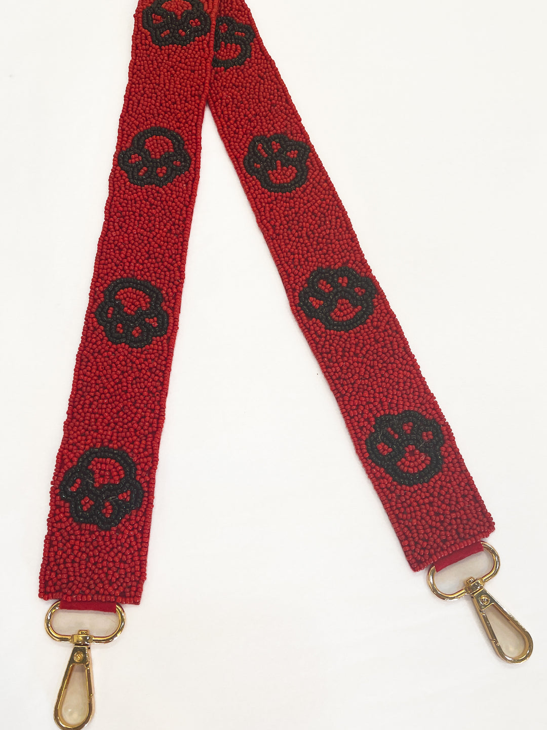Paw Print Strap - Red and Black