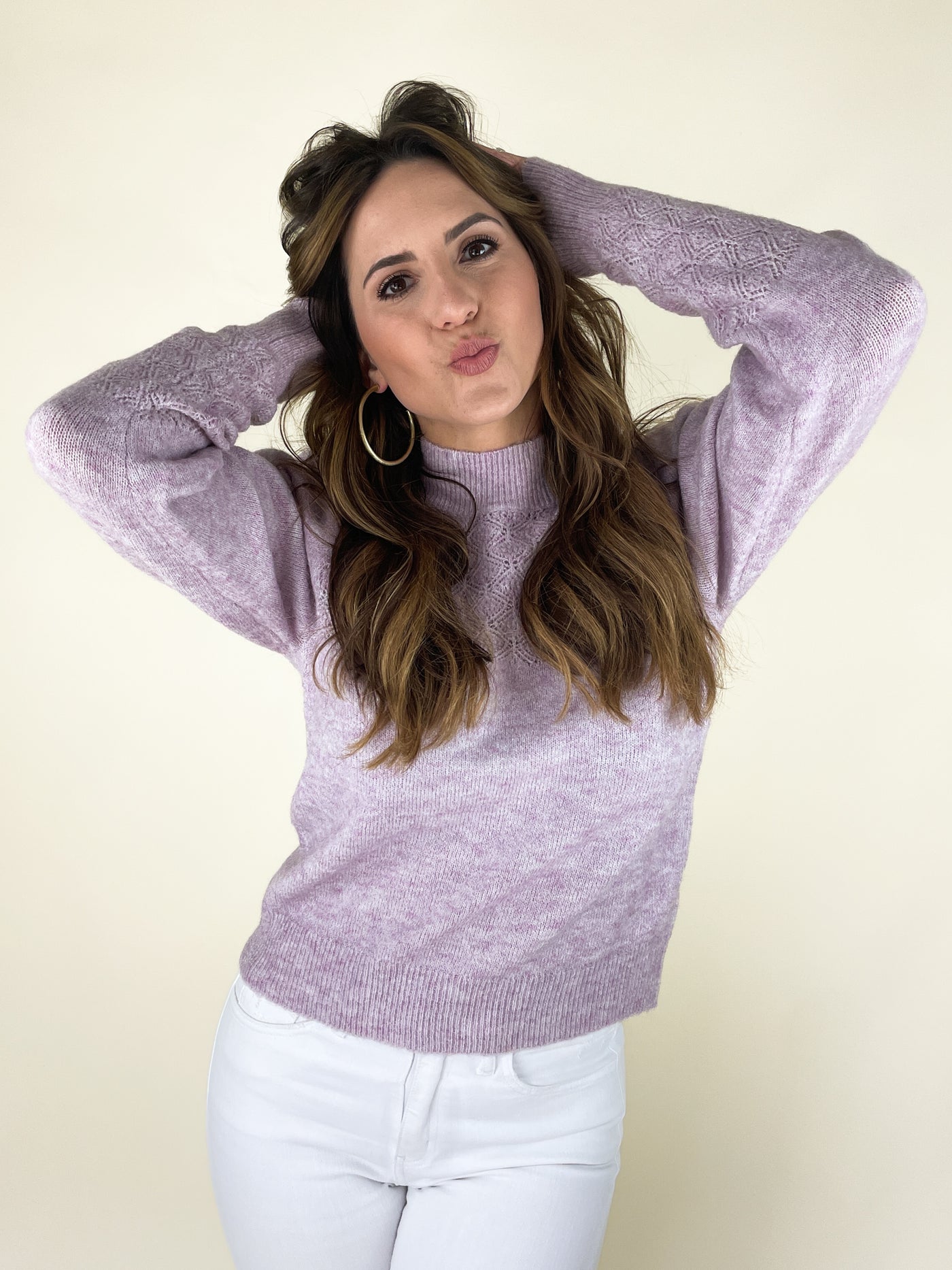 Picking Lilacs Sweater