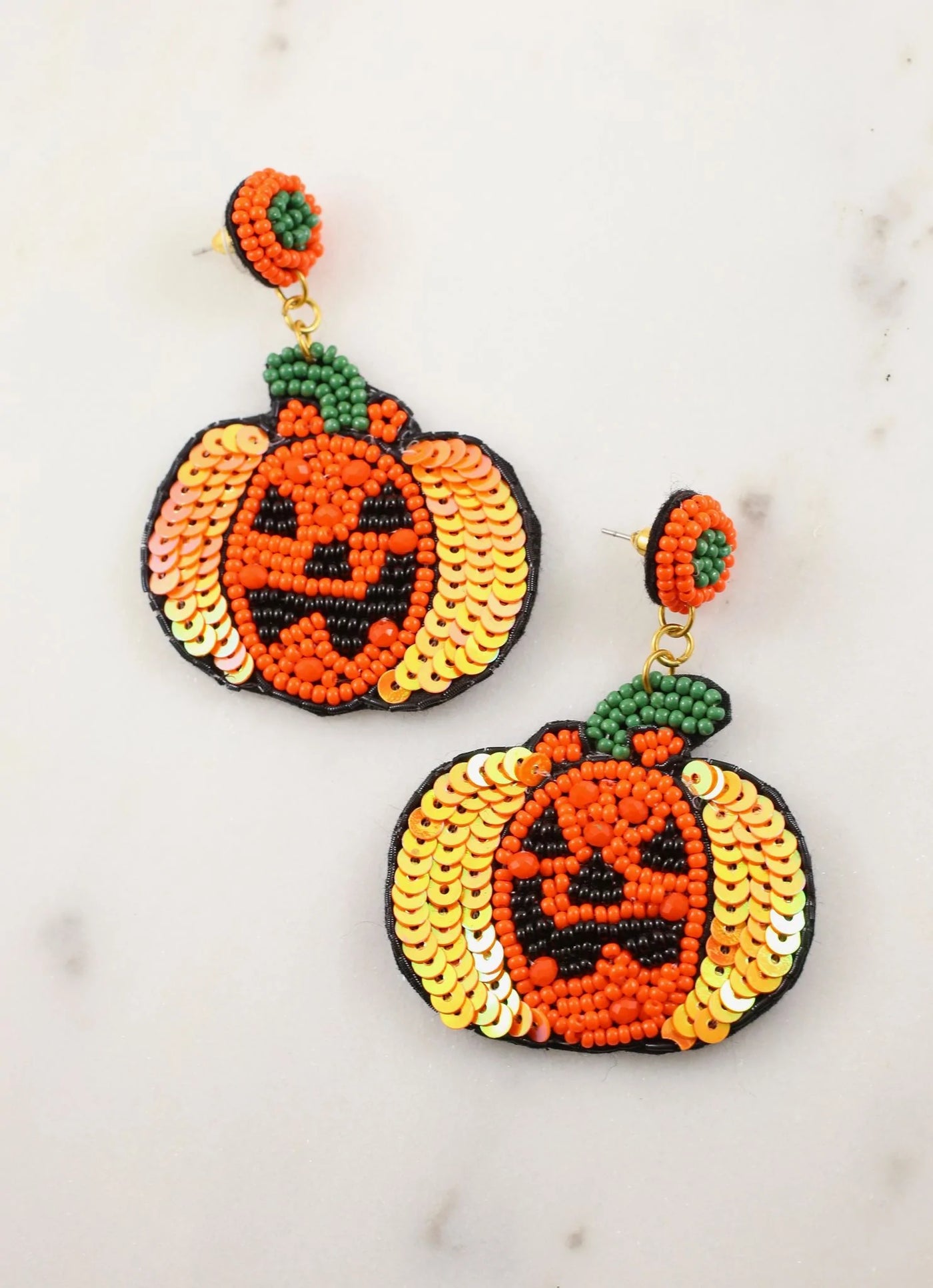 Jack O Lantern Pumpkin Earring